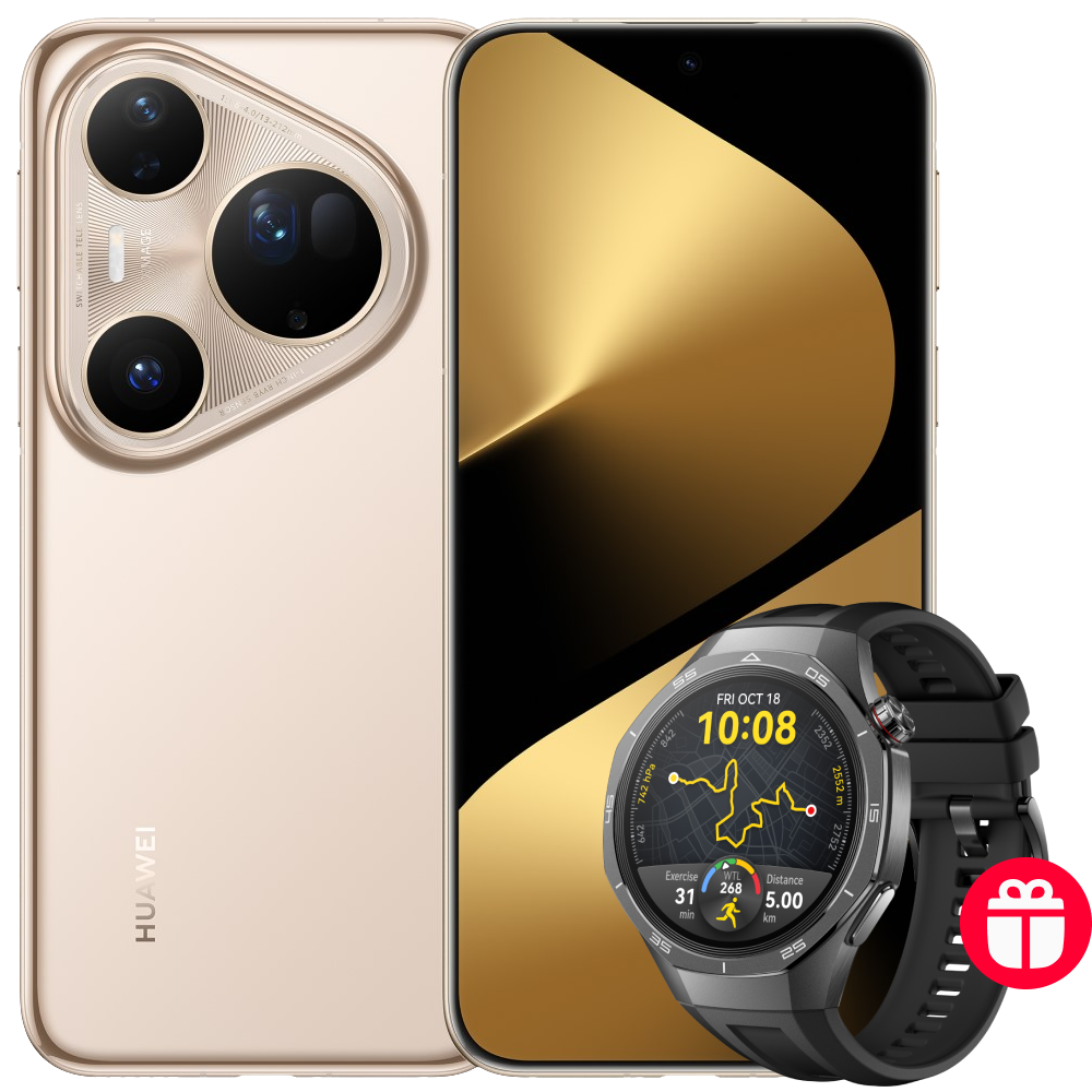 

Смартфон HUAWEI, Pura80 Ultra 16/512 Гб Сверкающий золотой
