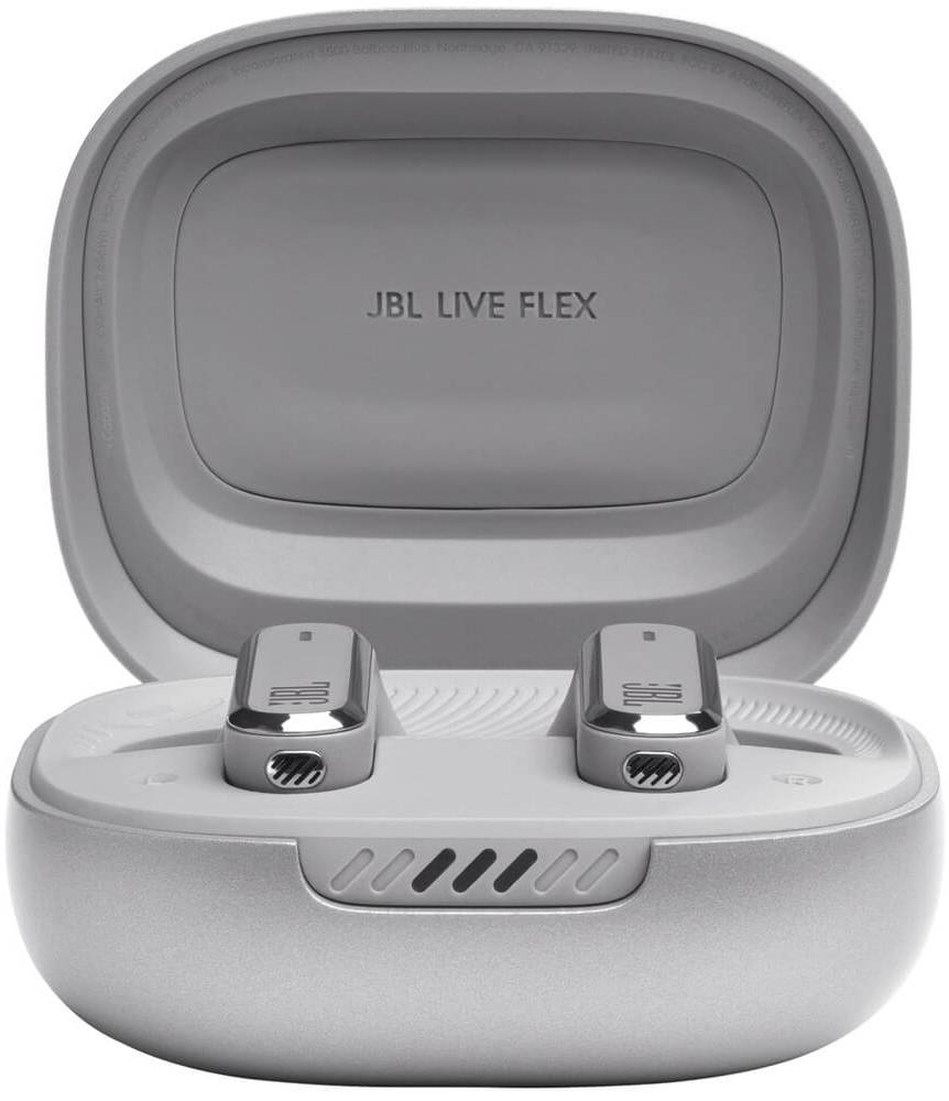 Беспроводные наушники с микрофоном JBL Live Flex Серебряные 3100-1518 - фото 2