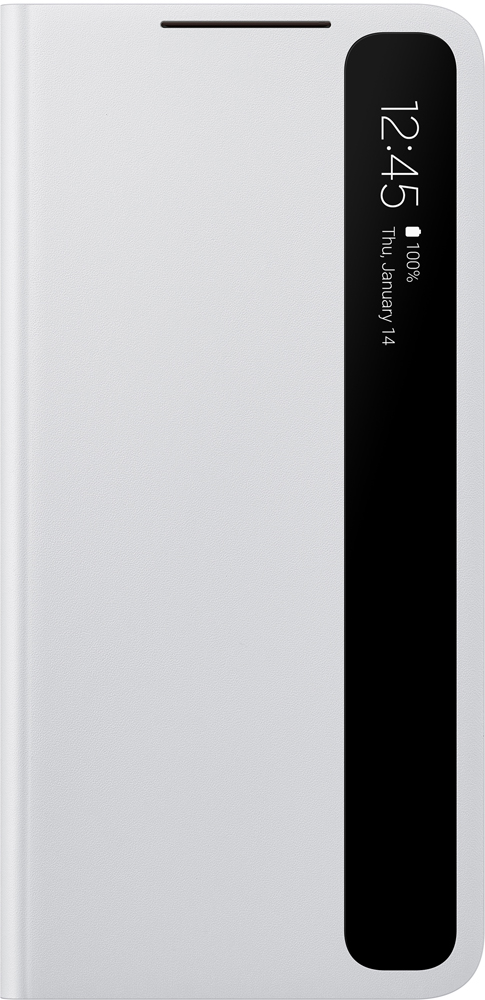 Чехол-книжка Samsung Galaxy S21 Plus Smart Clear View Cover Light Grey (EF-ZG996CJEGRU) 0313-8852 Galaxy S21 Plus Smart Clear View Cover Light Grey (EF-ZG996CJEGRU) - фото 1