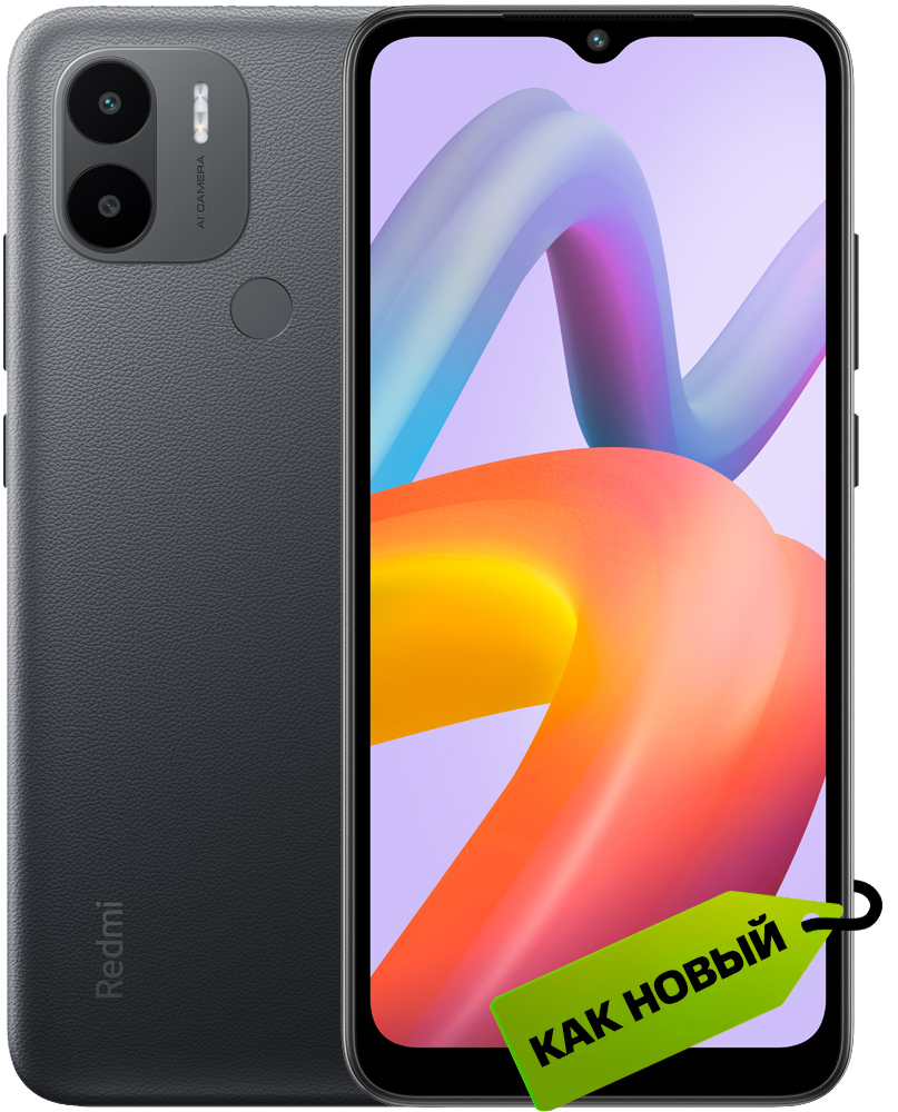 

Смартфон Xiaomi, Redmi A2+ 3/64 Гб LTE Черный «Как новый»