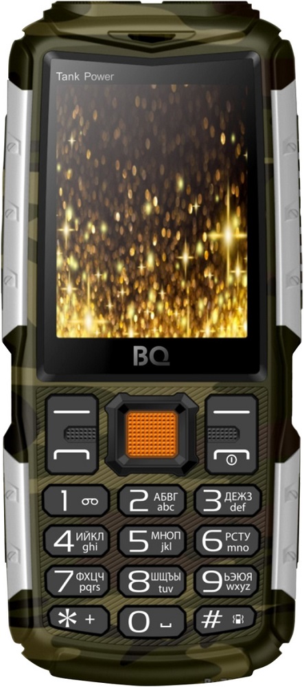 Мобильный телефон BQ 2430 Tank Power Dual sim Camouflage/Silver сотовый телефон bq bq 2430 tank power black gold