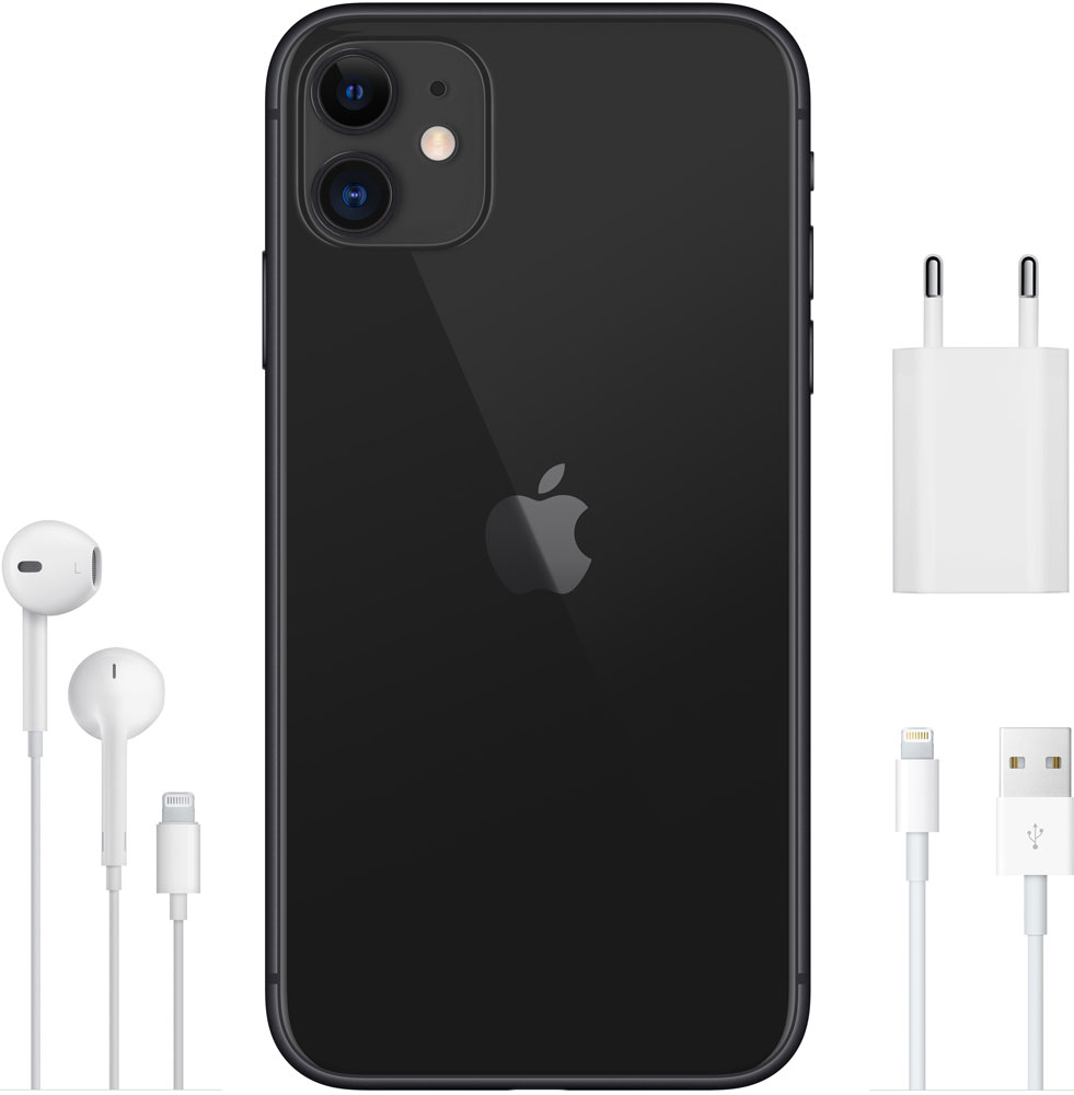 Смартфон Apple iPhone 11 256Gb Черный 0101-6888 - фото 6