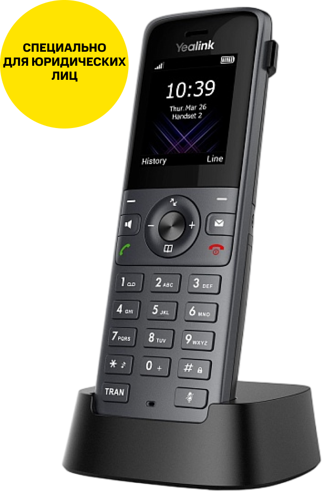 

DECT-система YEALINK, W73H Черный