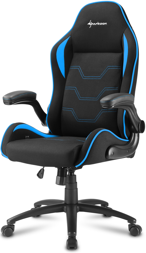 Игровое кресло Sharkoon Elbrus 1 ткань Черно-синее
