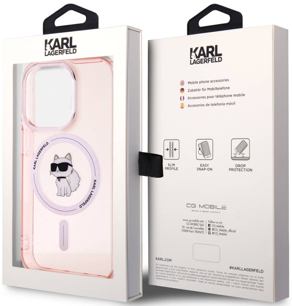 Отзывы на Чехол-накладка Karl Lagerfeld для iPhone 15 Pro Iml Magsafe Case  Choupette Розовый (KLHMP15LHFCCNOP) - Интернет-Магазин МТС