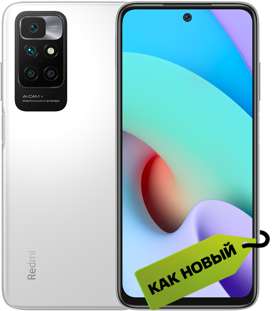 

Смартфон Xiaomi, Redmi 10 2022 4/64 Гб Белый "Как новый"