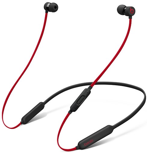 Беспроводные наушники с микрофоном Beats BeatsX Earphones Bluetooth с ободом black-red (MRQA2ZE/A)