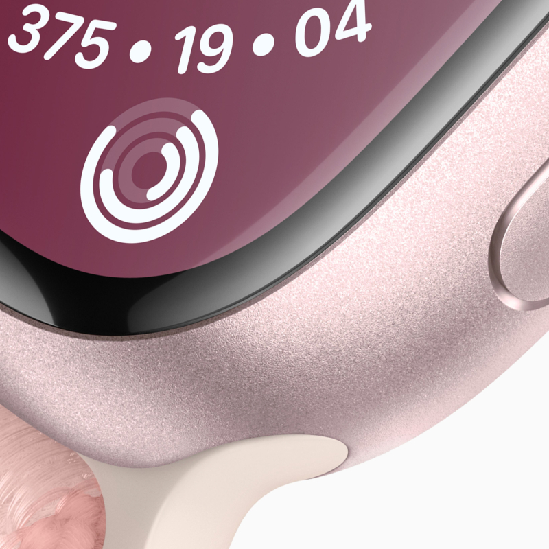 Часы Apple Watch Series 9 GPS 45мм корпус из алюминия Розовые + ремешок Sport Loop Розовый 0200-3917 Watch Series 9 GPS 45мм корпус из алюминия Розовые + ремешок Sport Loop Розовый - фото 3