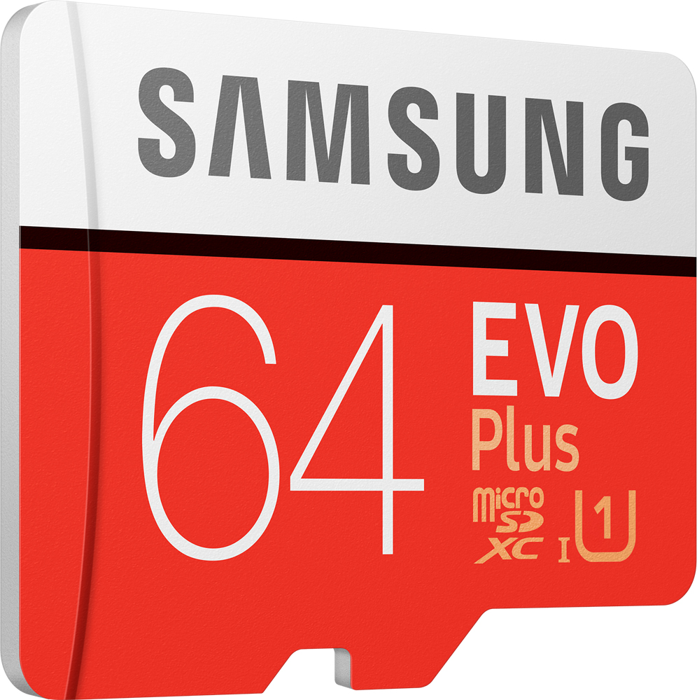 Карта памяти MicroSD Samsung EVO Plus 64Gb Class10 UHS-I Red/White (MB-MC64HA/RU) 0305-1430 MB-MC64HA/RU EVO Plus 64Gb Class10 UHS-I Red/White (MB-MC64HA/RU) - фото 3