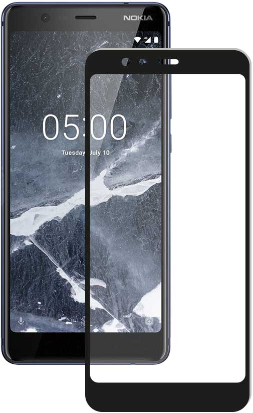 

Стекло защитное Deppa Nokia 5.1 3D черная рамка, Nokia 5.1 3D черная рамка