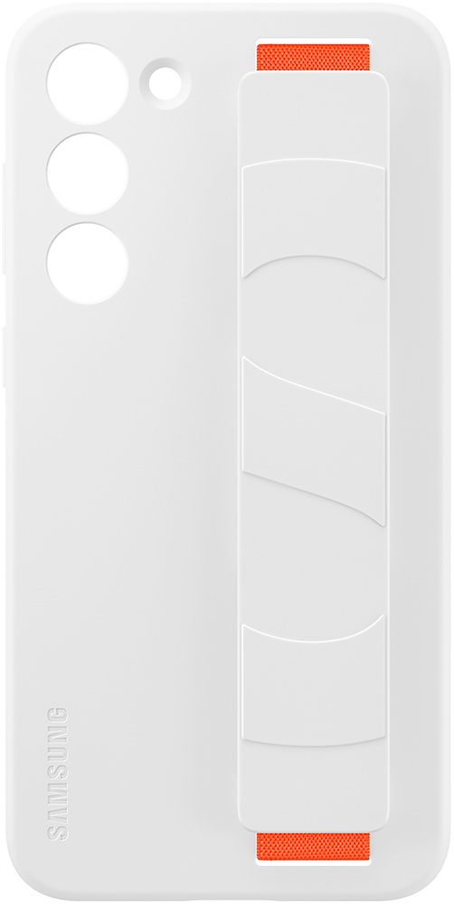 Чехол-накладка Samsung Galaxy S23+ Silicone Grip Case Белый (EF-GS916TWEGRU) чехол накладка samsung galaxy s23 silicone case оранжевый ef ps911toegru