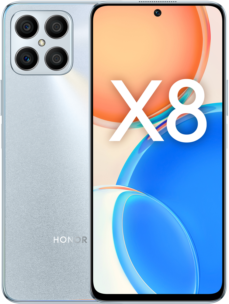 Смартфон HONOR X8 6/128Gb Silver смартфон honor x8a 6 128gb cyan lake