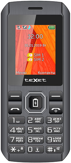 Мобильный телефон teXet TM-D205 Dual sim Black-red