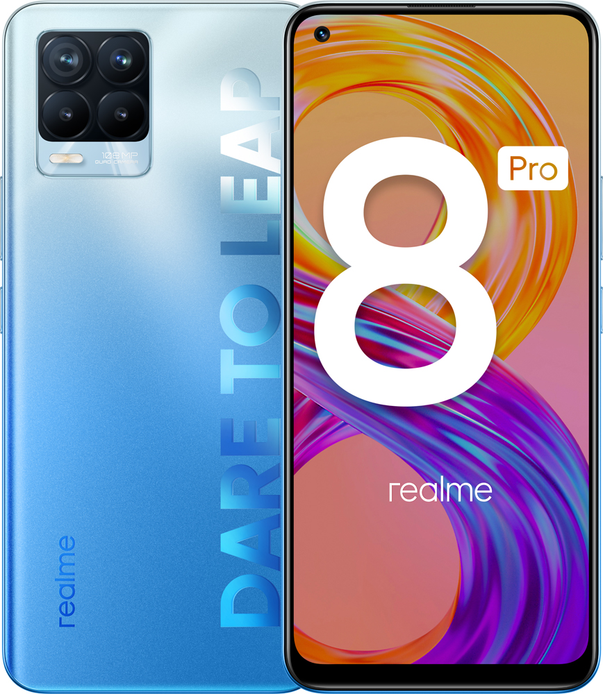 Смартфон realme 8 Pro 6/128Gb Синий «Как новый»: технические характеристики  и описание – Интернет – магазин МТС