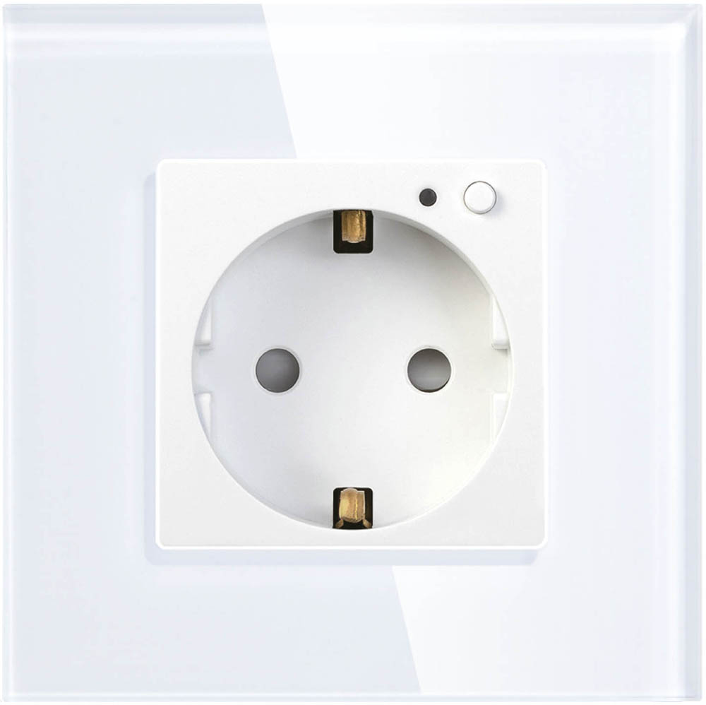 Умная розетка HIPER Smart wall socket  IoT Outlet W01 встраиваемая White