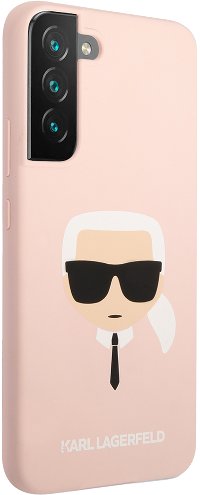 Чехол-накладка Karl Lagerfeld для Samsung Galaxy S22 Liquid silicone Karl's Head Hard Розовый 0319-0385 - фото 3