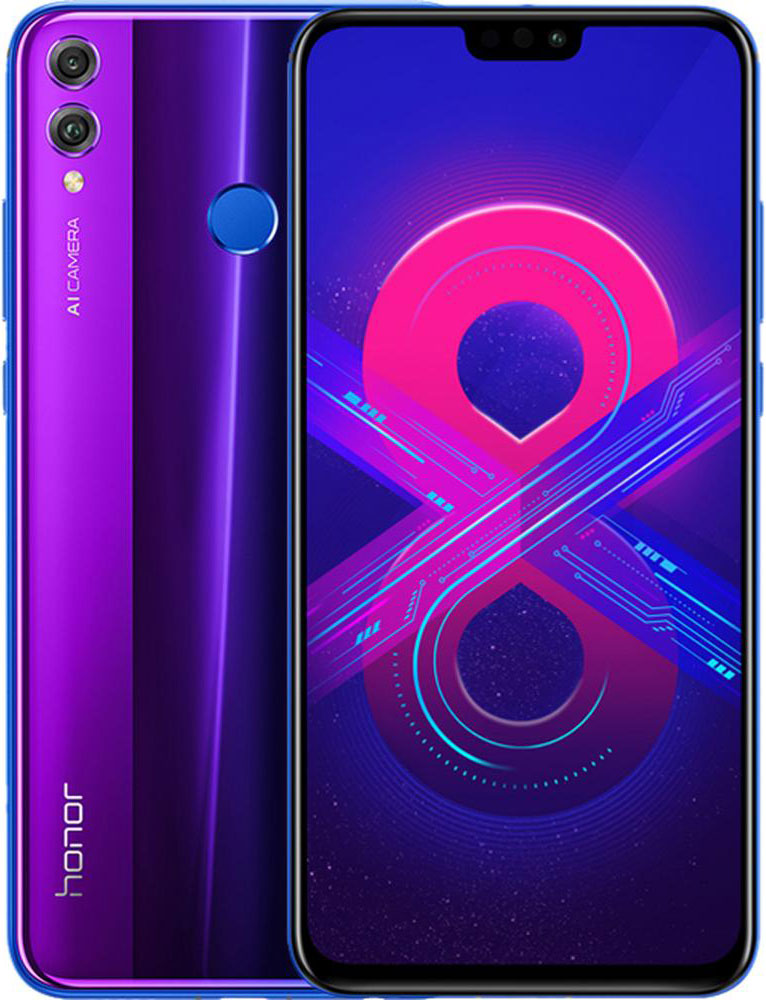 

Смартфон HONOR, 8X 4/128Gb Phantom Blue
