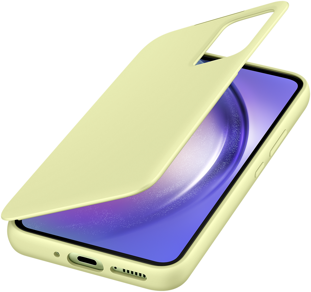 Чехол-книжка Samsung Galaxy A54 Smart View Wallet Case Лайм 0319-1021 EF-ZA546CGEGRU - фото 4
