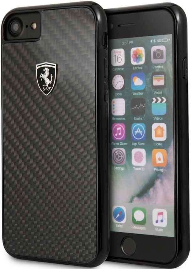 

Клип-кейс Ferrari iPhone 7/8 карбон Black, iPhone 7/8 карбон Black