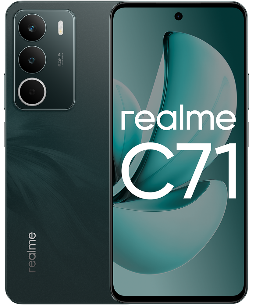 

Смартфон realme, C71 8/256 Гб LTE Зеленый