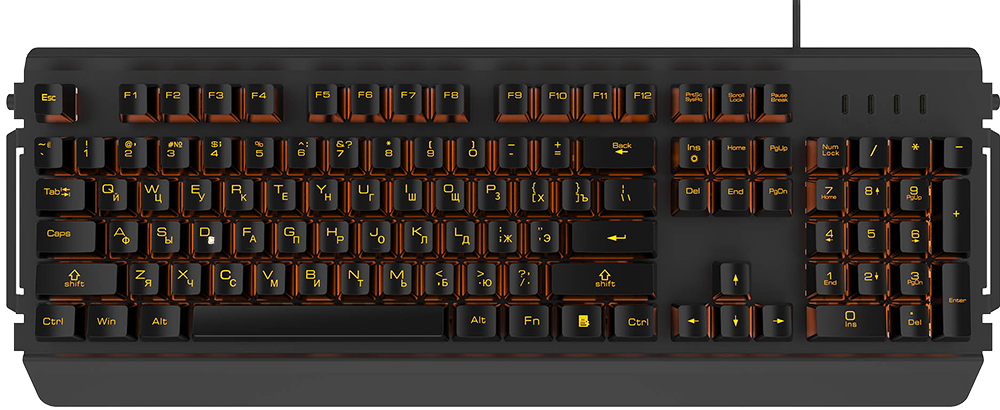 Клавиатура HIPER GK-5 PALADIN проводная игровая Черная