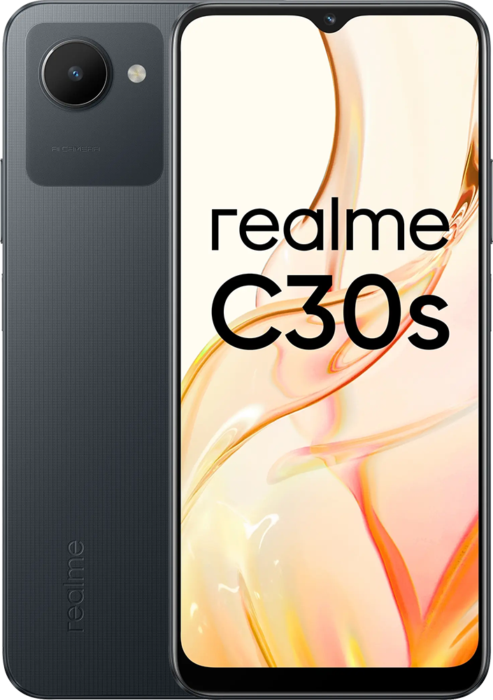 Смартфон realme C30s 3/64GB Черный смартфон realme c30s 2 32gb синий