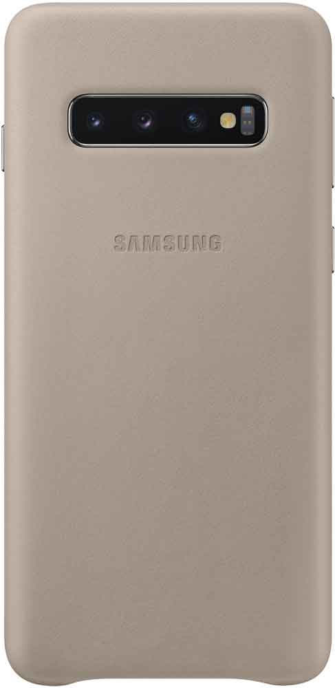 

Клип-кейс Samsung Galaxy S10 EF-VG973L кожа Grey, Galaxy S10 EF-VG973L кожа Grey