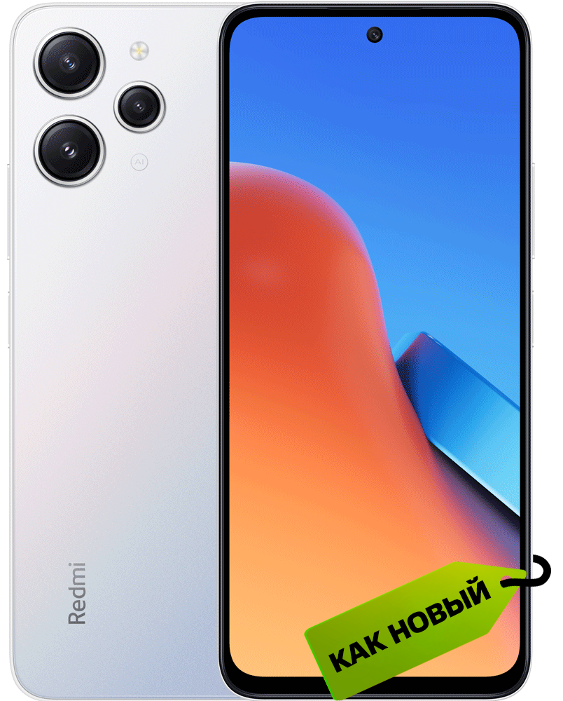 Xiaomi Redmi 12 4/128 Гб Серебристый лёд "Как новый"