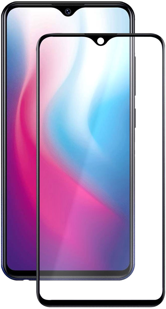 

Стекло защитное MediaGadget Vivo Y91C Full Screen Full Glue черная рамка, Vivo Y91C Full Screen Full Glue черная рамка
