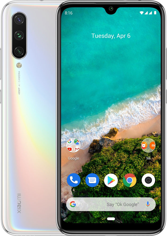 

Смартфон Xiaomi Mi A3 4/64Gb White, Mi A3 4/64Gb White