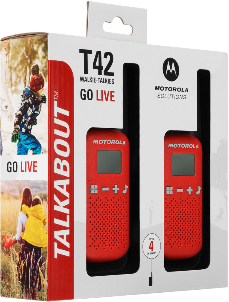 Рация Motorola Talkabout T42 2шт Red 0200-2797 - фото 7