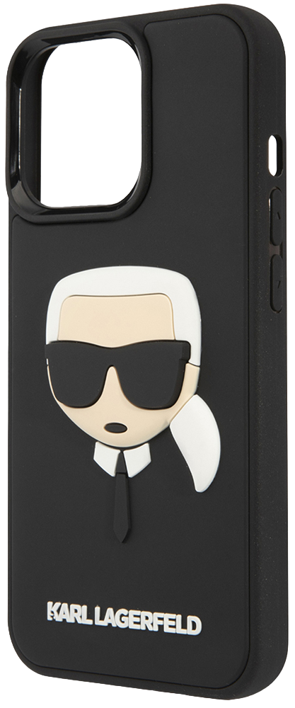 Чехол-накладка Karl Lagerfeld iPhone 14 Pro Max 3D Rubber Case Karl's Head KLHCP14XKH3DBK Черный 0319-0651 - фото 1