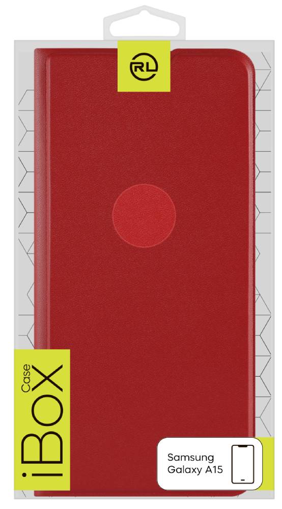 Чехол-книжка RedLine для Samsung Galaxy A15 Красный 3100-2469 - фото 6
