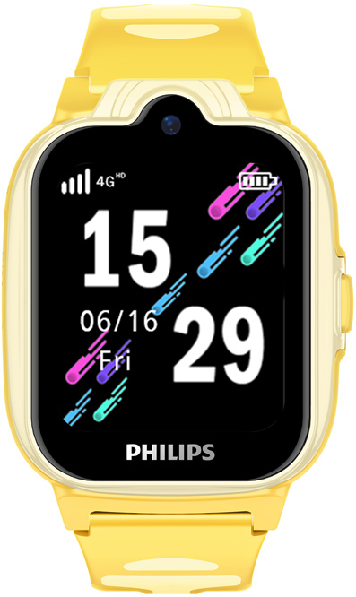 Детские часы Philips 4G W6610 Желтые 0200-3835 - фото 1