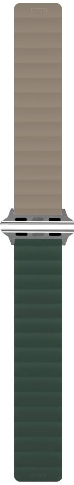 Ремешок для умных часов uBear Mode для Apple Watch 42|44|45|49 mm силиконовый  Зеленый/Серый (WB15GG01ML-AW) 0400-2402 Mode для Apple Watch 42|44|45|49 mm силиконовый  Зеленый/Серый (WB15GG01ML-AW) - фото 2