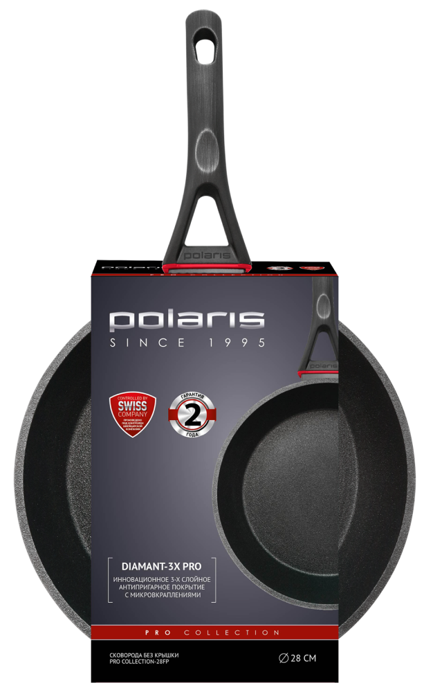 Сковорода Polaris PRO collection-28FP черная 7000-2856 - фото 10
