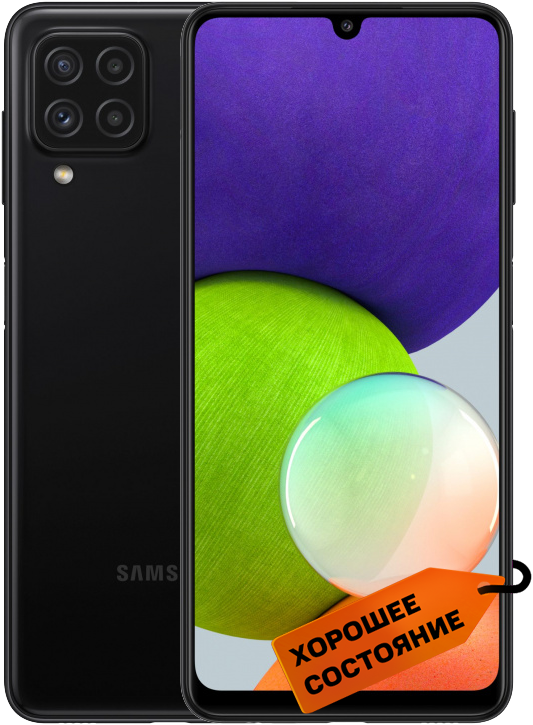 

Смартфон Samsung, Galaxy A22 4/128Gb Черный «Хорошее состояние»