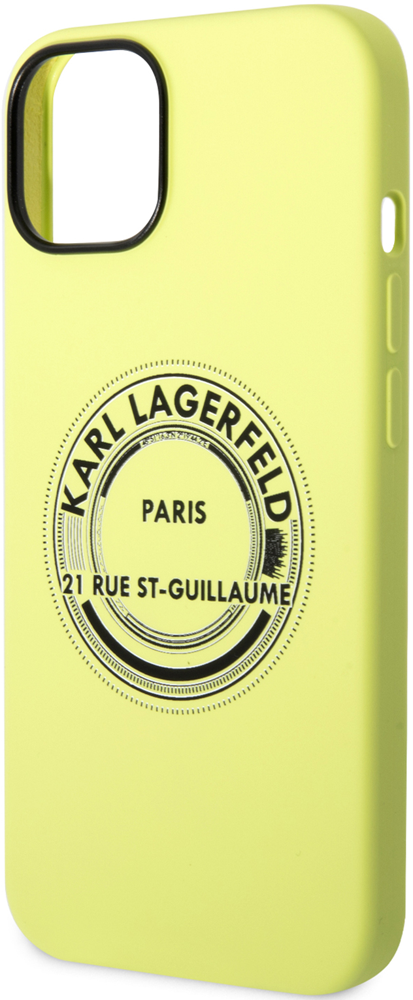 Чехол-накладка Karl Lagerfeld пластиковая накладка keephone alloy magsafe для iphone 14 pro затемненная фиолетовый кант