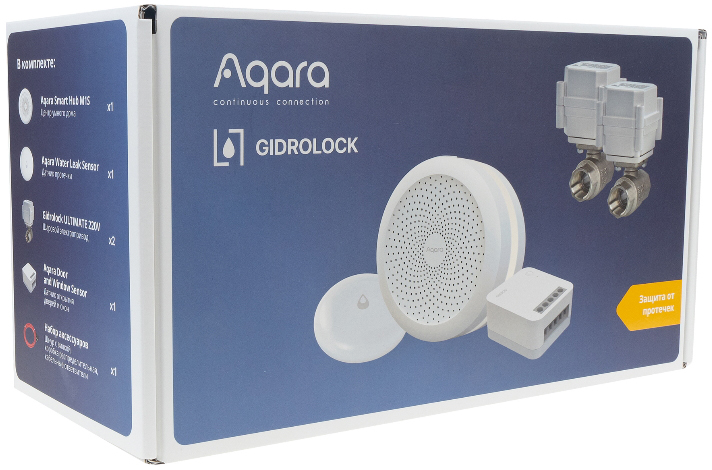 Комплект умного света Aqara Защита от протечки, модель SWK43BS '3/4 Белый 0200-3672 Защита от протечки, модель SWK43BS '3/4 Белый - фото 2
