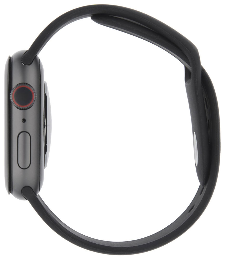 Ремешок для умных часов InterStep Sport Apple Watch 42/44мм силиконовый Black 0400-1739 Sport Apple Watch 42/44мм силиконовый Black - фото 4