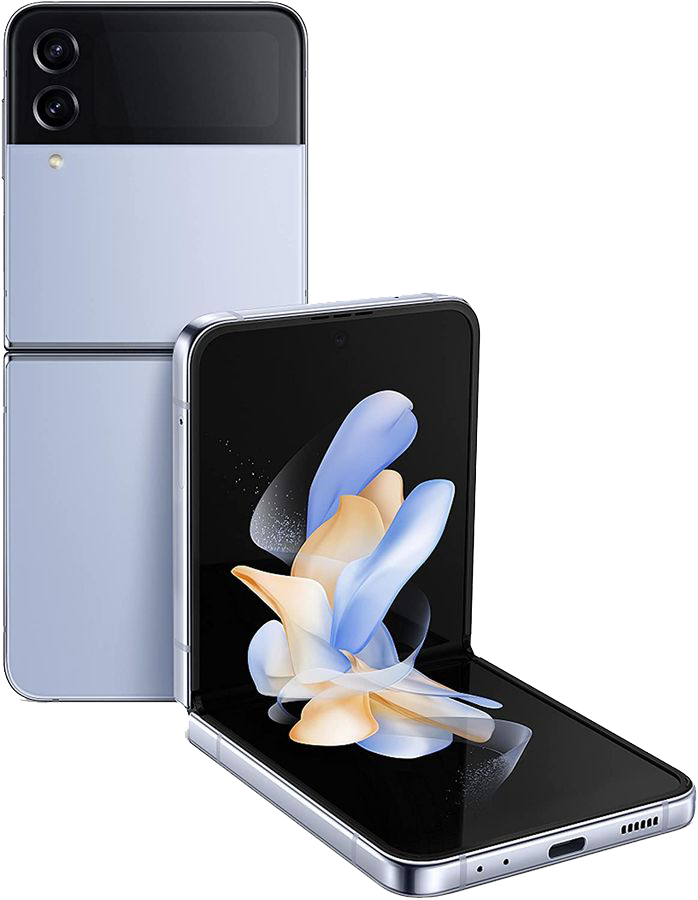 Смартфон Samsung Galaxy Z Flip4 8/128Gb (SM-F721) Голубой 0101-8487 Galaxy Z Flip4 8/128Gb (SM-F721) Голубой - фото 1