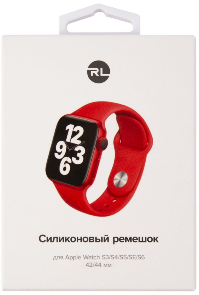 Ремешок для умных часов RedLine ремешок силиконовый red line двух ный для apple watch 42 44 mm s3 s4 s5 se s6 черно красный