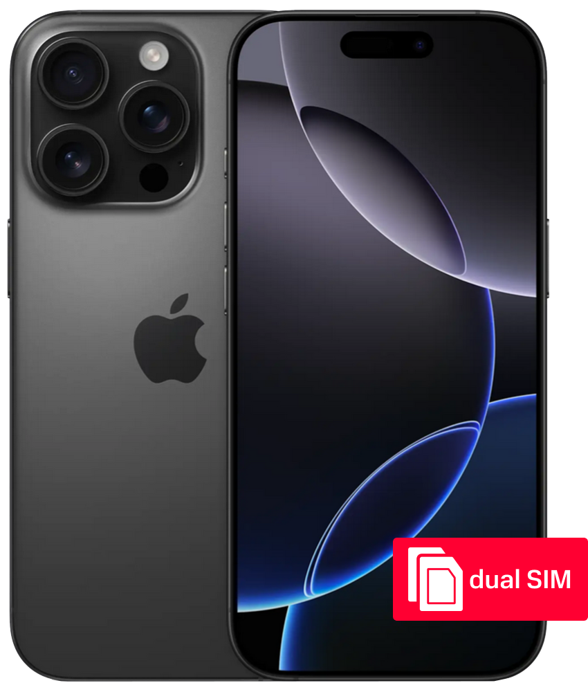 

Смартфон Apple, iPhone 16 Pro Max 512Gb SIM + SIM Black Titanium