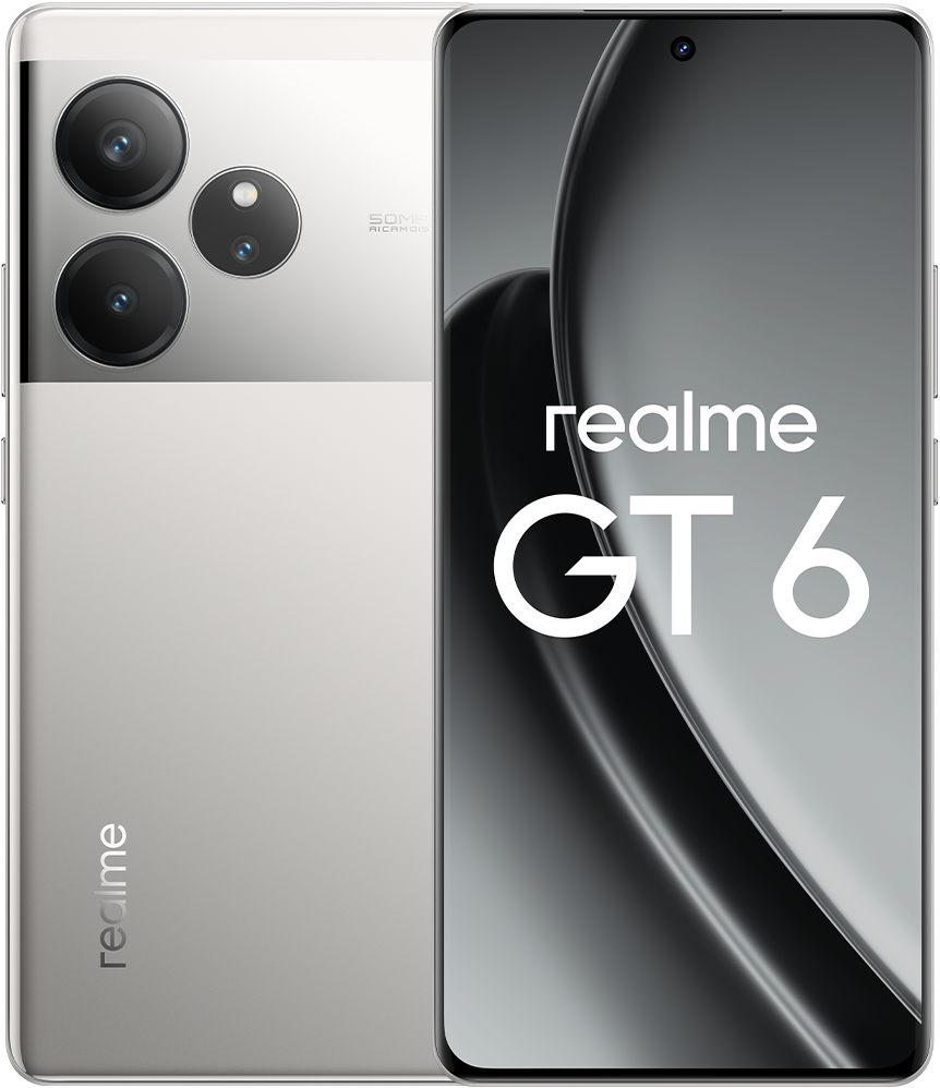 

Смартфон realme, GT 6 16/512 Гб Зеркальный серебряный