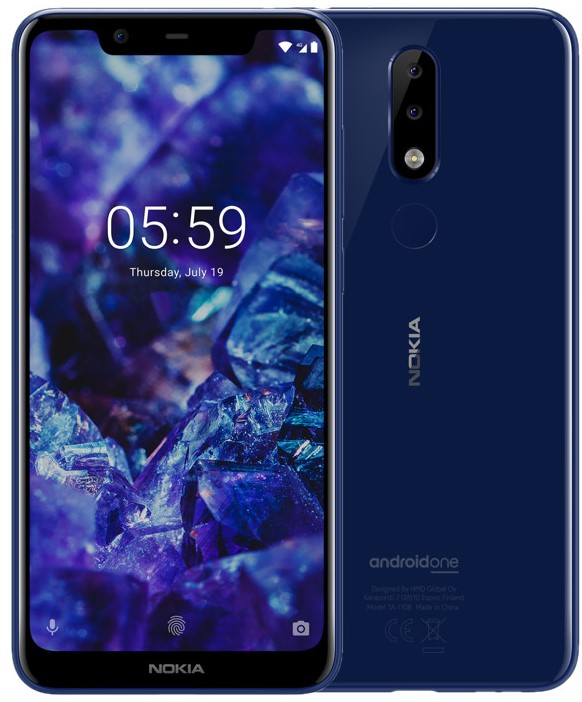 

Смартфон Nokia, 5.1 Plus 32Gb blue