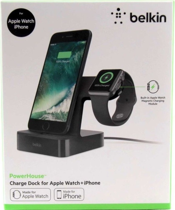 

Док-станция Belkin, зарядная iPhone/Apple Watch Black (F8J200)