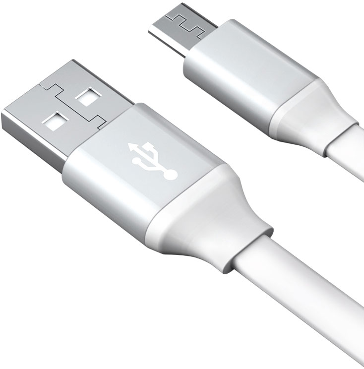 Дата-кабель Akai CBL210W USB-micro USB White 0307-0451 - фото 1