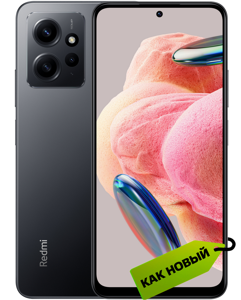 

Смартфон Xiaomi, Redmi Note 12 6/128 Гб Серый оникс "Как новый"