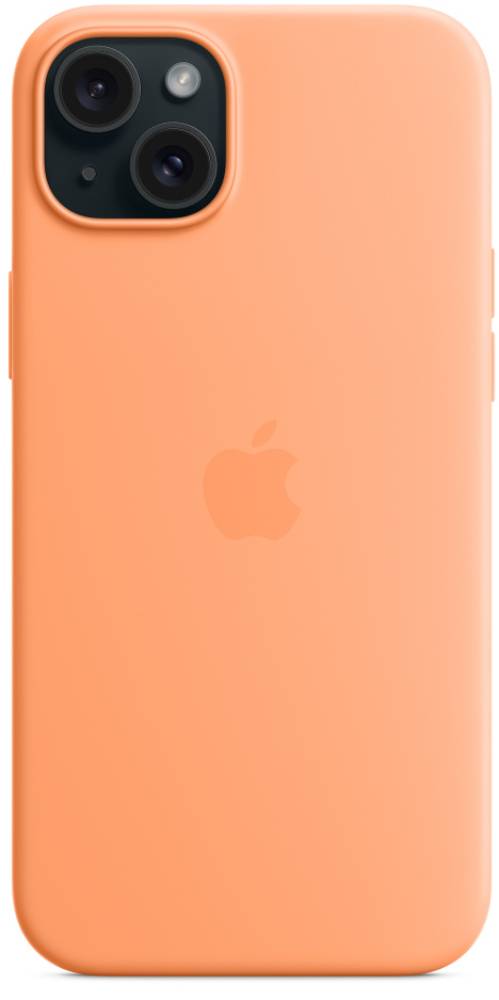 Чехол-накладка Apple iPhone 15 Silicone Case with MagSafe Апельсиновый 3100-0083 iPhone 15 - фото 5