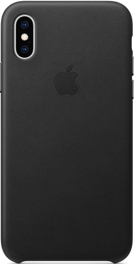 Клип-кейс Apple iPhone XS кожаный MRWK2ZM/A Black